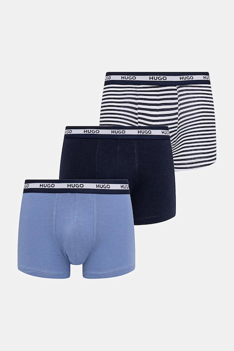 HUGO boxerky pánské s bavlnou TRUNK TR PLANET DES 3-pack vícebarevné 50545668