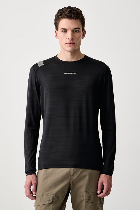 La Sportiva Longsleeve sportowy męski Tour czarny ZASL017
