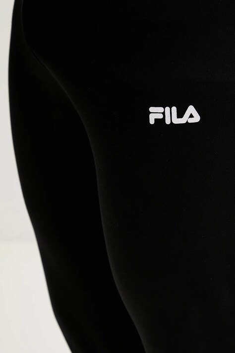 Fila piżama bawełniana męska kolor czarny z nadrukiem FPW1235