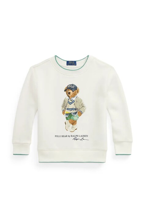 Mikina Polo Ralph Lauren bílá barva, 322971483001