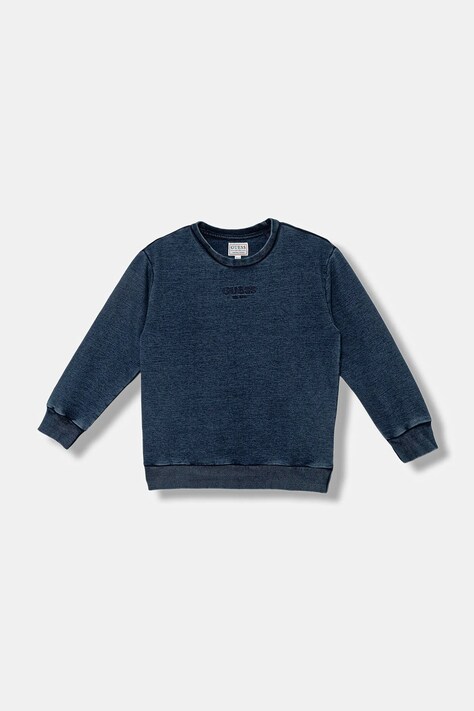 Guess bluza dziecięca kolor niebieski z aplikacją L5YQ06 KCYC0