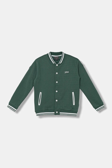 Guess bluza dziecięca kolor zielony wzorzysta L5YQ10 K0160