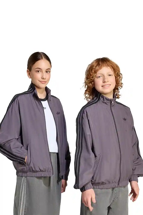 adidas Originals bluză copii culoarea violet, uni, KC5045