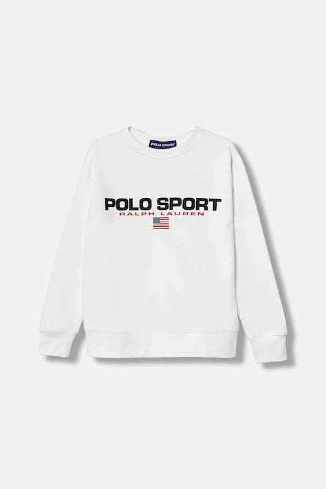 Polo Ralph Lauren felpa per bambini colore bianco  323962110009