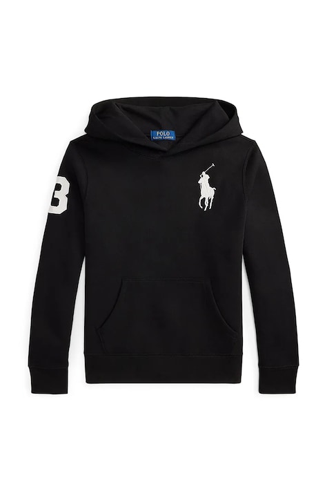 Polo Ralph Lauren bluza dziecięca kolor czarny z kapturem 323979316002