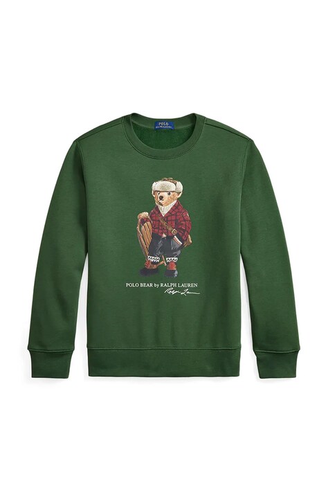 Παιδική μπλούζα Polo Ralph Lauren χρώμα: πράσινο, 323981261001