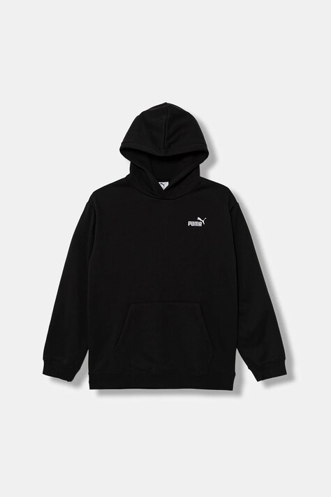 Puma bluza dziecięca ESS Small No. 1 Logo Relaxed Hoodie FL B kolor czarny z kapturem gładka 684921