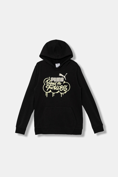 Puma bluza dziecięca MID90s Hoodie TR B kolor czarny z kapturem z nadrukiem 688468