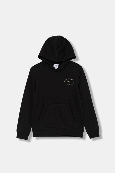 Puma gyerek felső PUMA CLASS Graphic Hoodie TR B fekete, nyomott mintás, kapucnis, 688852