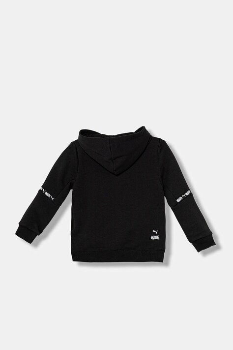 Puma bluza dziecięca PUMA X HOT WHEELS Graphic Hoodie TR kolor czarny z kapturem z nadrukiem 632396