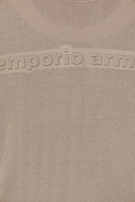 Вовняний дитячий светр Emporio Armani — AW25-BLB055, бежевий — фото 3