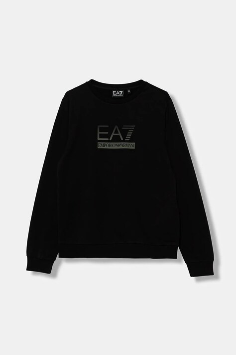 Παιδική μπλούζα EA7 Emporio Armani χρώμα: μαύρο, 7B000170 AF13512