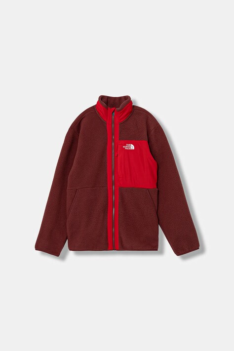 Βρεφική μπλούζα fleece The North Face B YUMIORI FULL ZIP JACKET χρώμα: κόκκινο, NF0A8AZGDI91