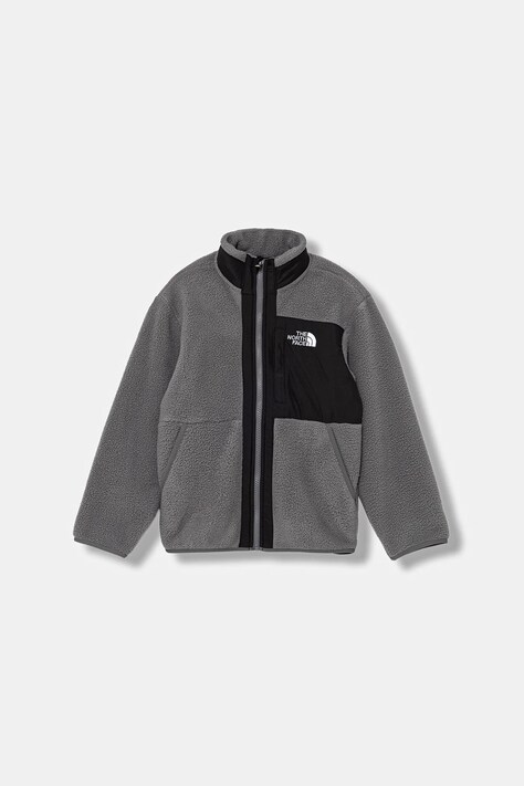 Βρεφική μπλούζα fleece The North Face B YUMIORI FULL ZIP JACKET χρώμα: γκρι, NF0A8AZGRPI1