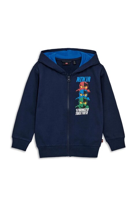 Lego bluza LWSAKU 700 kolor granatowy z kapturem 11010945