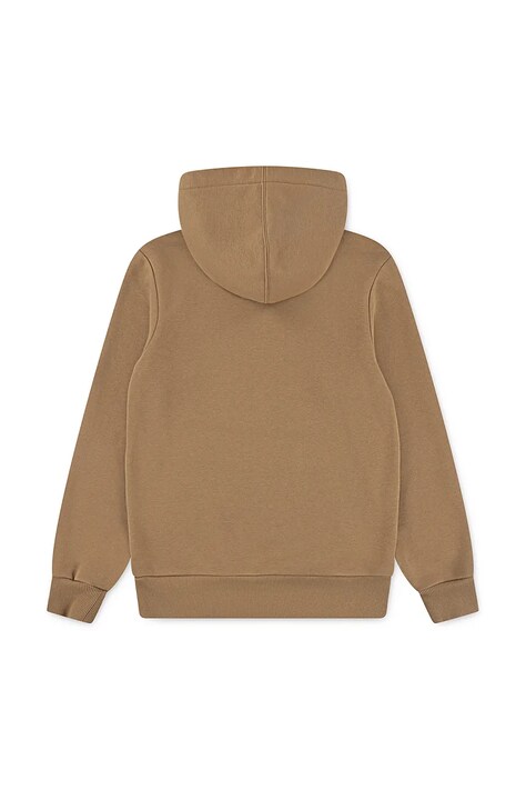 Levi's bluză copii BATWING SCREENPRINT HOODIE culoarea maro, cu glugă, cu imprimeu, 8E8778