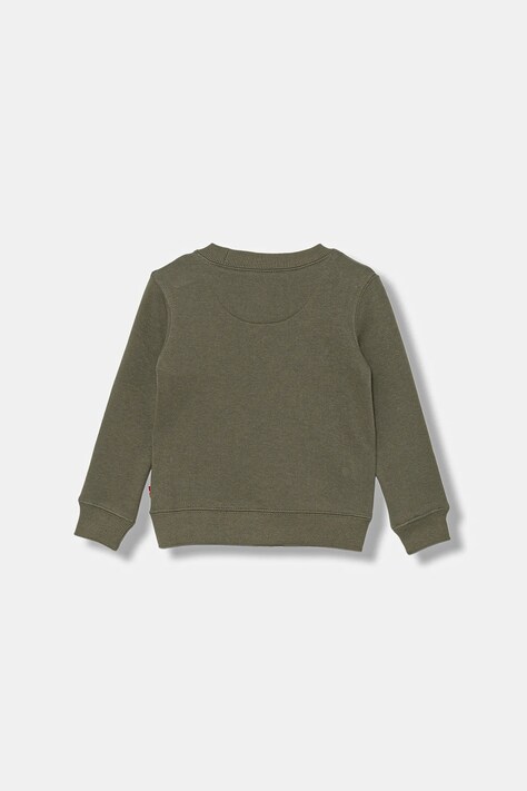 Παιδική μπλούζα Levi's MINI LOGO CREWNECK SWEATSH χρώμα: πράσινο, 8EE331