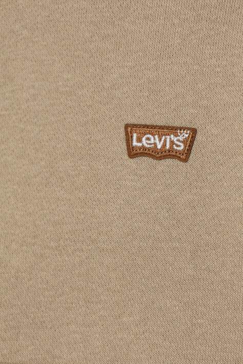Παιδική μπλούζα Levi's MINI BATWING HOODIE χρώμα: μπεζ, με κουκούλα, 8EL452