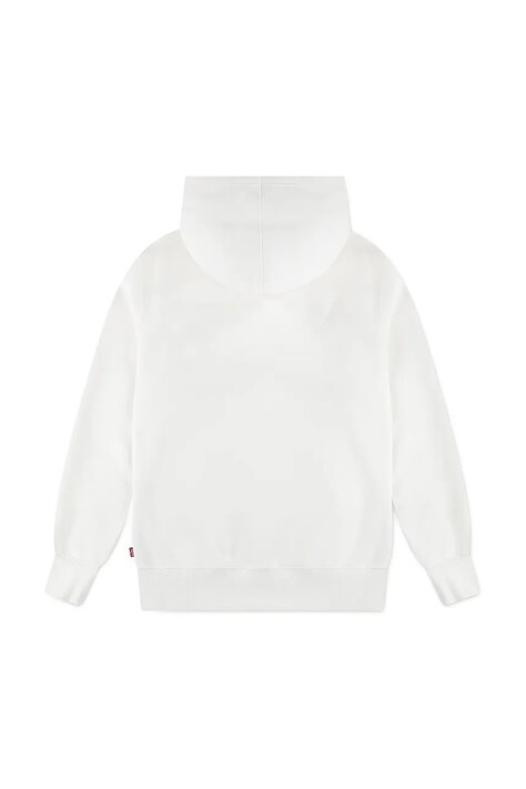 Levi's bluză copii SUNRISE BATWING HOODIE culoarea bej, cu glugă, cu imprimeu, 8EP038