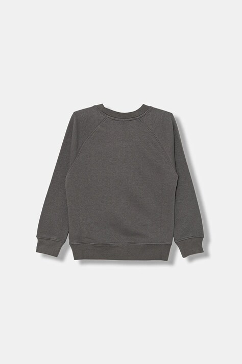 Παιδική βαμβακερή μπλούζα Calvin Klein Jeans χρώμα: γκρι, IB0IB02599