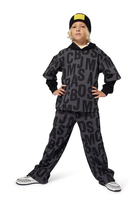 Marc Jacobs felpa per bambini colore nero con cappuccio W60626