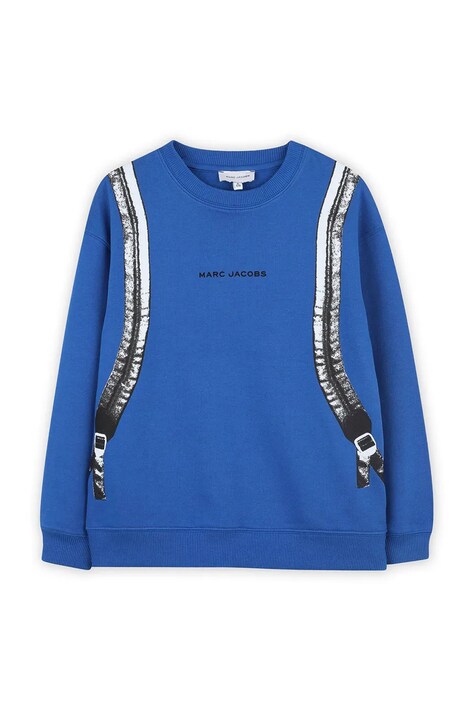 Marc Jacobs bluza bawełniana dziecięca kolor niebieski wzorzysta W60698