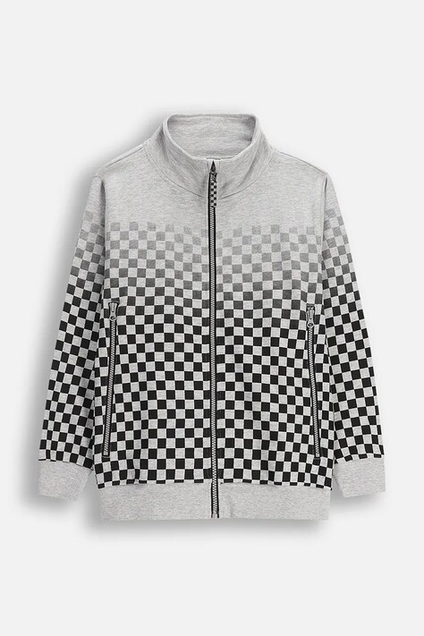 Coccodrillo bluza kolor szary wzorzysta CITY RACING BOY JUNIOR