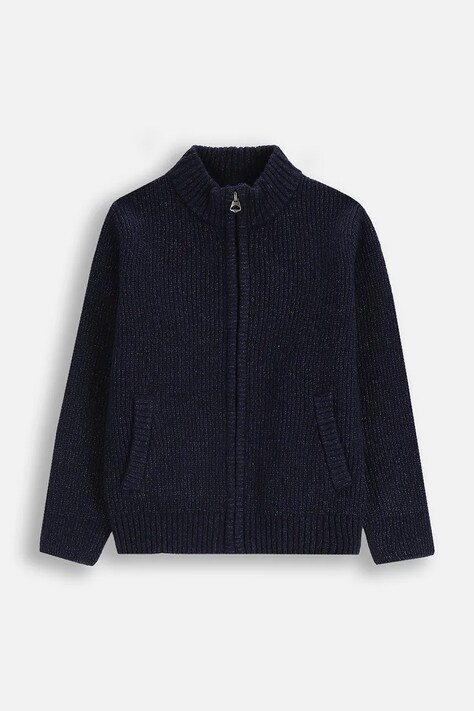 Coccodrillo bluza dziecięca kolor granatowy gładka CITY BUILDER BOY KIDS