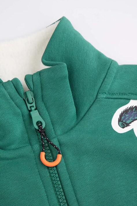 Coccodrillo bluza dziecięca kolor zielony gładka YETI BOY KIDS