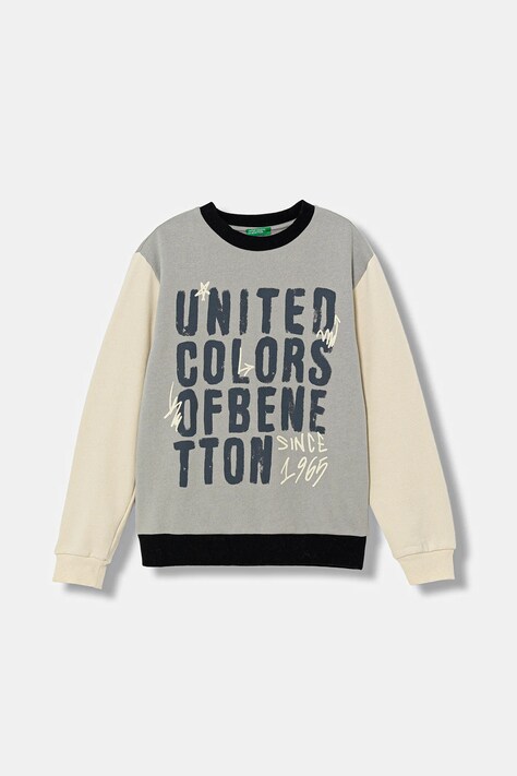 United Colors of Benetton bluza dziecięca kolor multicolor z nadrukiem 3EB5C10R5