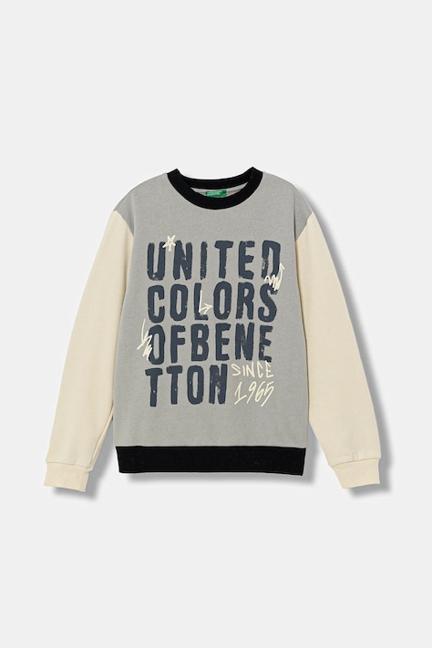 Detská mikina United Colors of Benetton viac farieb, s potlačou, 3EB5C10R5