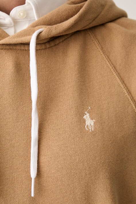 Polo Ralph Lauren кофта з капюшоном жіноча з бавовною — AW25-BLD002, коричневий — фото 5