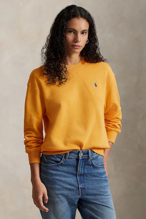 Кофта Polo Ralph Lauren цвет жёлтый однотонная 211971697