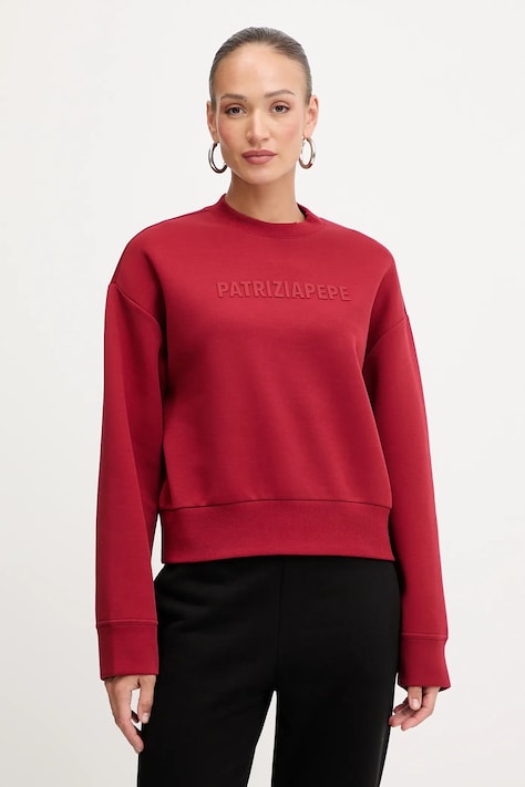 Patrizia Pepe bluză culoarea roșu, cu imprimeu, 8M1708 J305