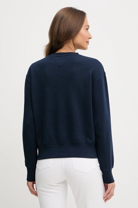 Tommy Hilfiger bluza damska kolor granatowy z aplikacją WW0WW47159