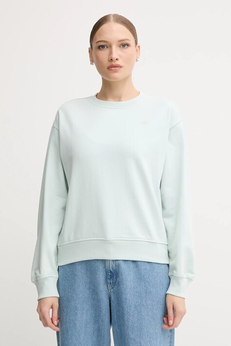 Calvin Klein Jeans bluza damska kolor zielony  LV047B236G