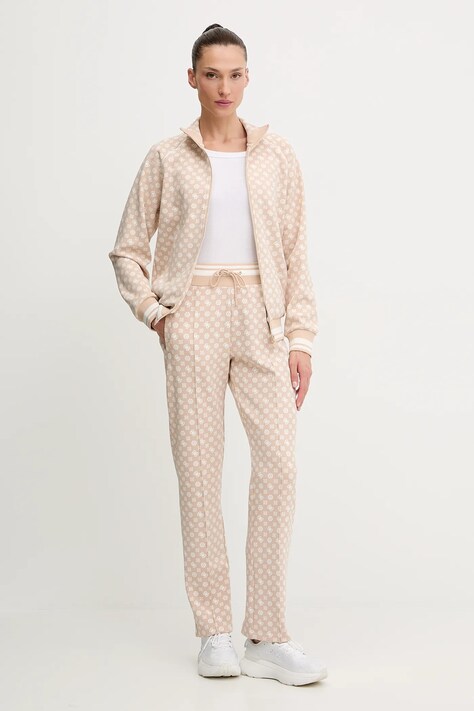 Guess bluza AGGIE damska kolor beżowy wzorzysta V5YQ03 KB212