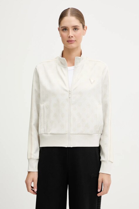 Guess bluza PEONY damska kolor beżowy wzorzysta V5YQ07 K0282