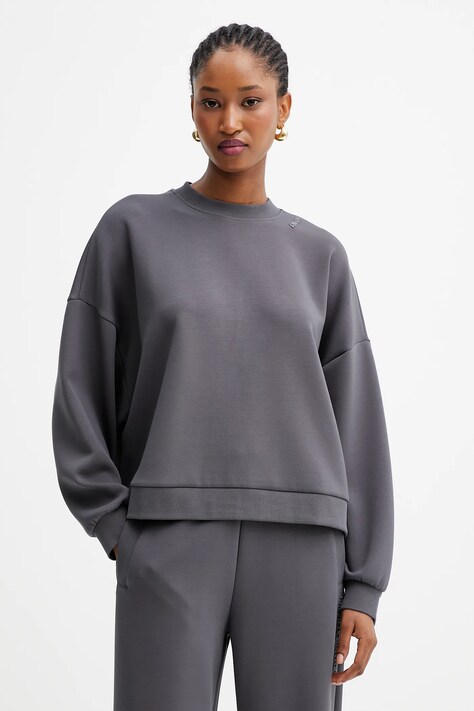 Armani Exchange bluza damska kolor szary gładka XW000740 AF16111