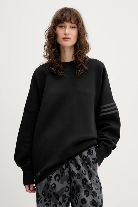 adidas Originals bluza Neuclassics damska kolor czarny z aplikacją JW7918