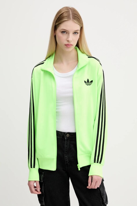 Μπλούζα adidas Originals Firebird χρώμα: πράσινο, JX7859