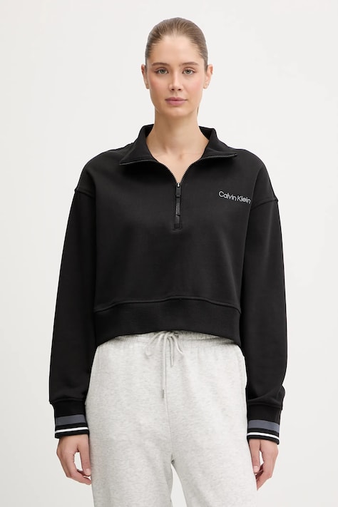 Кофта Calvin Klein Performance колір чорний однотонна LVGWF5W310
