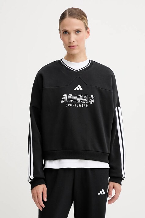 Кофта adidas Tiro колір чорний з принтом JN2673