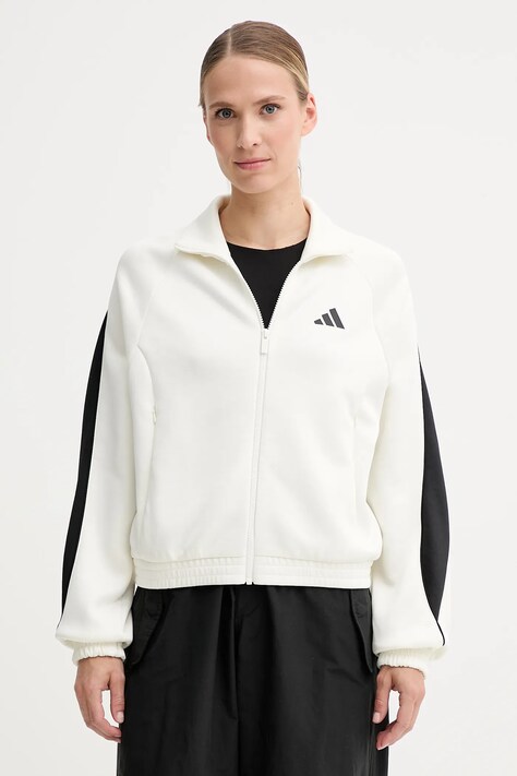 adidas bluza Stadium damska kolor beżowy z nadrukiem JW0519
