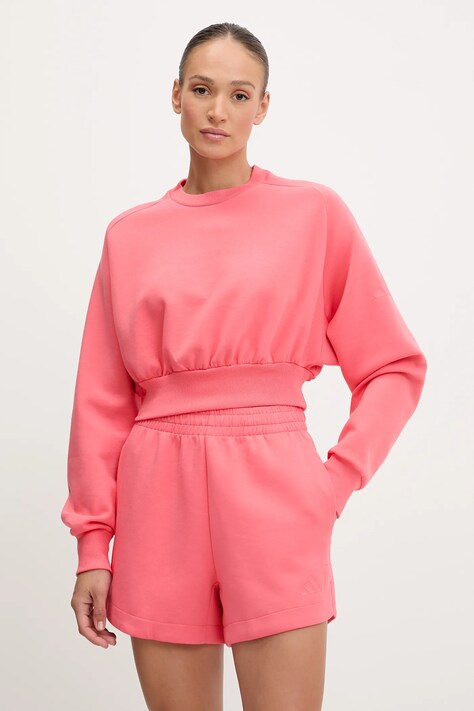 Mikina adidas All SZN oranžová farba, jednofarebná, KD9772