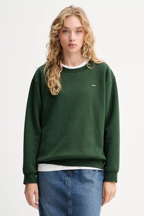 Суичър Levi's в зелено с изчистен дизайн A5942