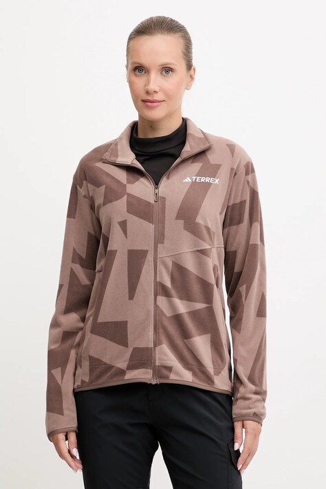 adidas TERREX bluza sportowa Multi damska kolor brązowy wzorzysta JN0997