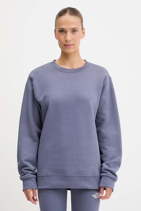 The North Face bluza bawełniana Dome Relaxed damska kolor fioletowy gładka NF0A8EU4BTR1