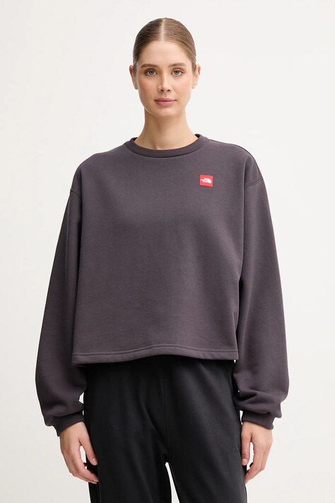 The North Face bluza Redbox damska kolor szary z aplikacją NF0A8EFY0SA1