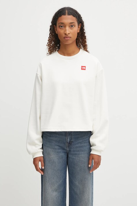 The North Face bluza Redbox damska kolor beżowy z aplikacją NF0A8EFYQLI1